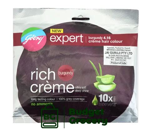 Godrej Burgundy Hair Colour 20g Budget Grocery