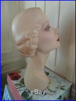 Decoeyes Mannequin Head Bust Vintage 1940s Style Store Hat Jewelry