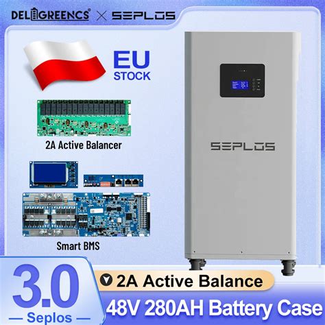 Seplos 3 0 Version 48V Battery LiFePO4 Case DIY Kits Smart BMS 51 2V