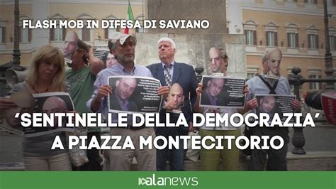 Salvini Flash Mob In Difesa Di Saviano Youtube