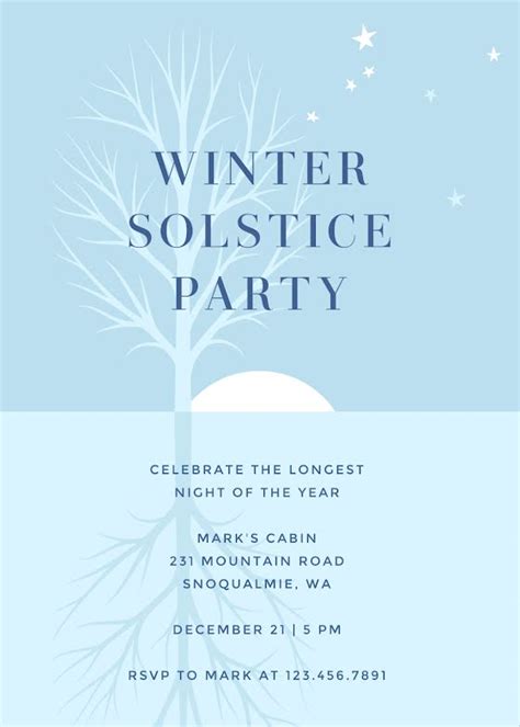 Winter Solstice Party Template | PicMonkey Templates