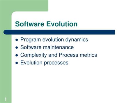 PPT - Software Evolution PowerPoint Presentation, free download - ID:893707