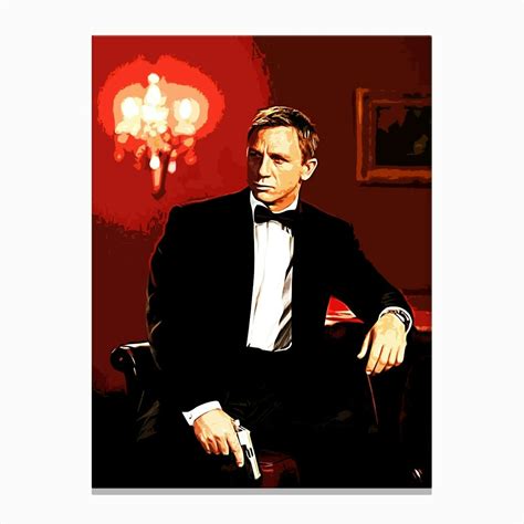 Daniel Craig James Bond 3 Canvas Print By Ontoseno Fy