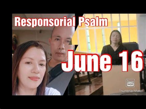 June Responsorial Psalm Cebuano Youtube