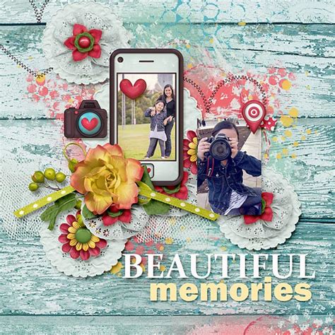 Digital Scrapbook Kit Soselfie Kristin Aagard