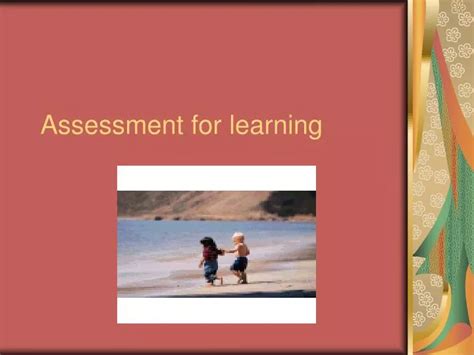 Ppt Assessment For Learning Powerpoint Presentation Free Download