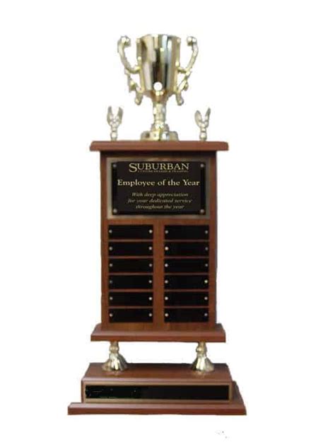 12 Plate Perpetual Trophy - Suburban Custom Awards