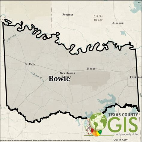 Bowie County Shapefile and Property Data - Texas County GIS Data