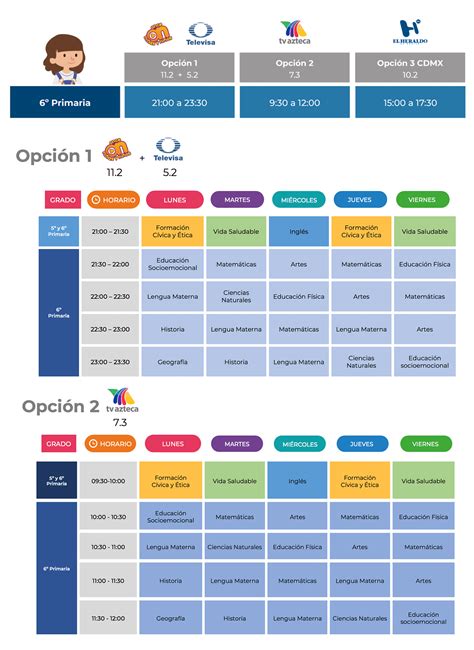 6to Horarios Sabes Aprender