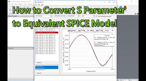 How To Convert S Parameter To Equivalent Spice Model Youtube