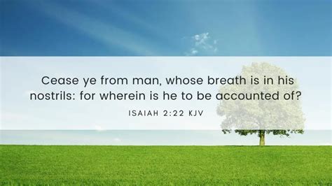 Isaiah 2:22 - Bible Verse of the Day