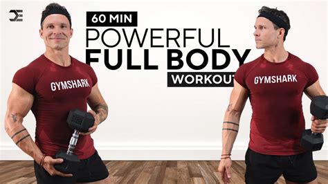 1 Hour Intense Full Body Dumbbell Workout Build Muscle At Home Youtube