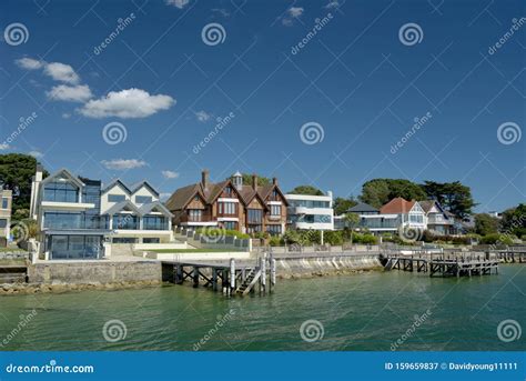 Sandbanks Houses Known As Millionaires Row Stock Image Image Of