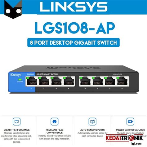 Jual Switch Hub Gigabit Linksys Lgs Ap Business Desktop Lgs