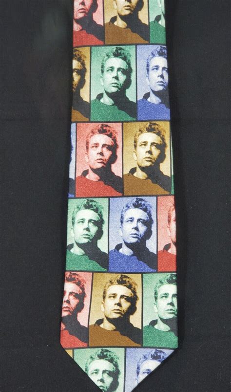 Shapes Of James Dean Actor Movie Star Mens Necktie 100 Silk Ebay