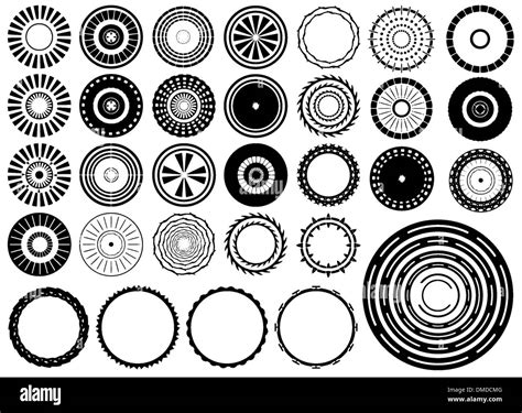 Circles design elements vector Stock Vector Image & Art - Alamy