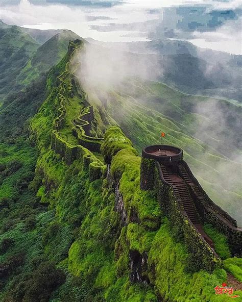 The Raigad Fort Massive Fort M Above Sea Level Nature