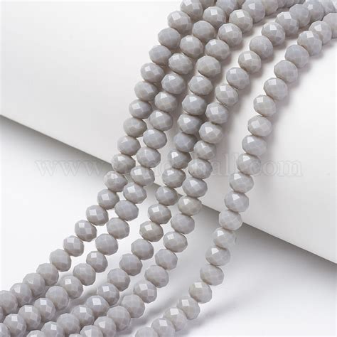 Wholesale Opaque Solid Color Glass Beads Strands Pandahall