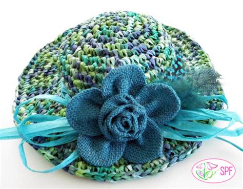 Springtime Straw Hat Crochet Pattern PDF Pattern Download | Pixie Faire