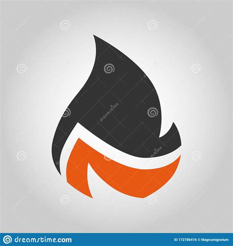 Fire Flat Symbol Icon Design Element Stock Vector Illustration Of