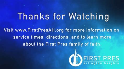 First Presbyterian Church Of Arlington Heights Live Stream Youtube