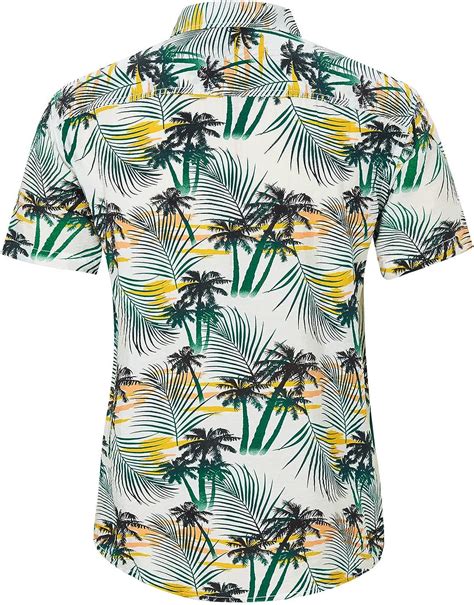 Camicia Hawaiian Stampa 3D Fiore Tropicale Vacanza Estiva Uomo Donna