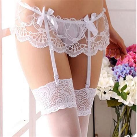 Lady Girls White Bow Thigh High Knee Solid Long Sheer Sexy Stockings