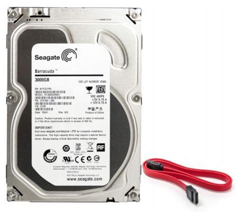 Hard Drive Seagate Barracuda ST3000DM001 3TB 7200U Min 64MB SATA III 3