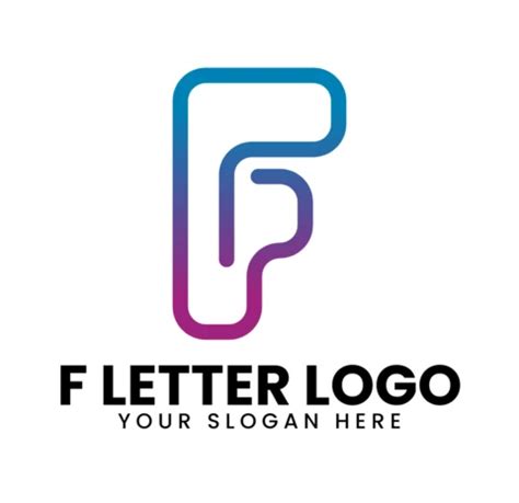 F Letter Tech Modern Stylish Logo Design Template Free Design Template