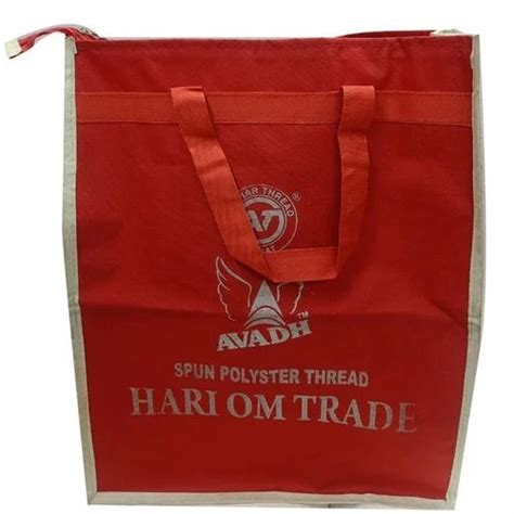 Red Loop Handle Non Woven Bag Capacity 5 Kg At Rs 28 Piece In Surat