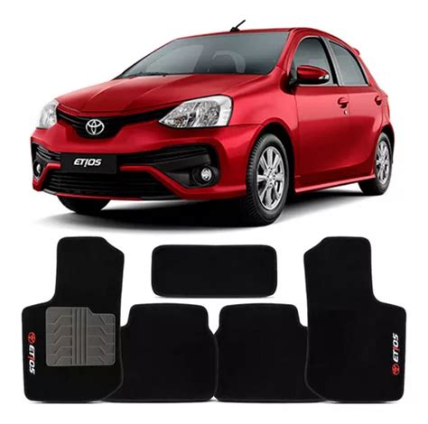 Tapete Automotivo Toyota Etios Hatch 2017 A 2021 Preto Jogo