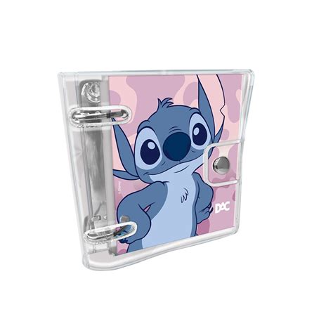 Mini Fichário DAC em PVC Cristal 80 folhas decoradas 90g Disney