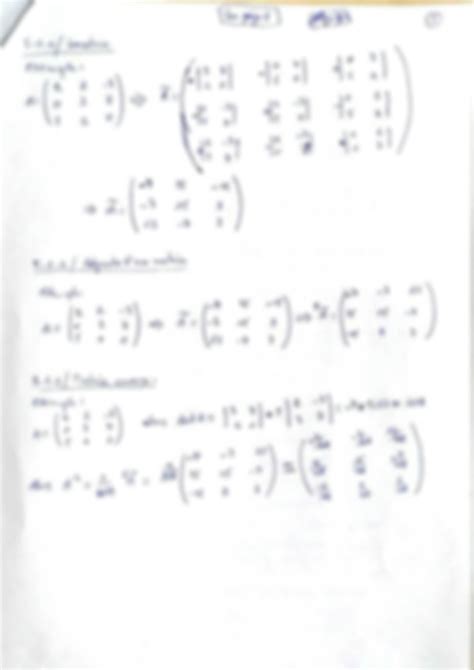 SOLUTION Les Matrices Correction Des Exemples Du Cour Algebre Studypool