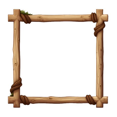 A Wooden Frame With Rope Around It