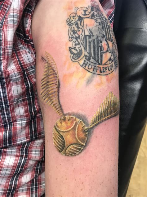 Harry Potter Golden Snitch Tattoo Golden Snitch Tattoo Snitch Tattoo Tattoos