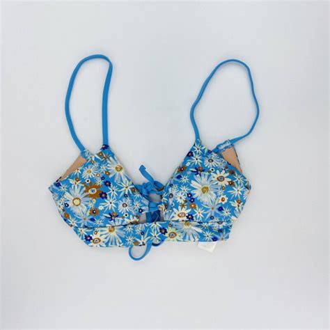 Patagonia W S Focal Point Top Second Hand Bikini Top Blau S