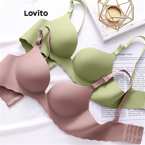 Lovito Women Casual Plain Basic Bralette Lne Shopee Philippines