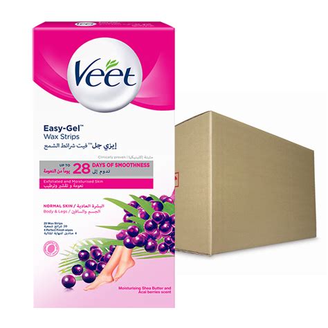 Veet Hair Removal Wax Strip Normal Skin 20s 3037469 Angelland