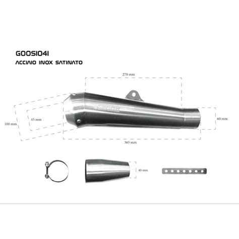 Silencieux Universel Gp Style Inox Spark