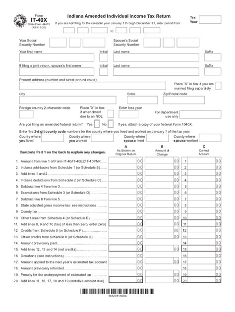 2020 2022 Form In Dor It 40x Fill Online Printable Fillable Blank Pdffiller