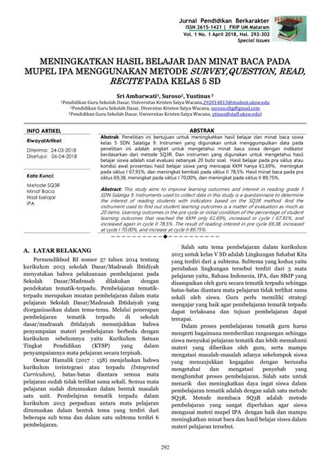 PDF MENINGKATKAN HASIL BELAJAR DAN MINAT BACA PADA MUPEL IPA