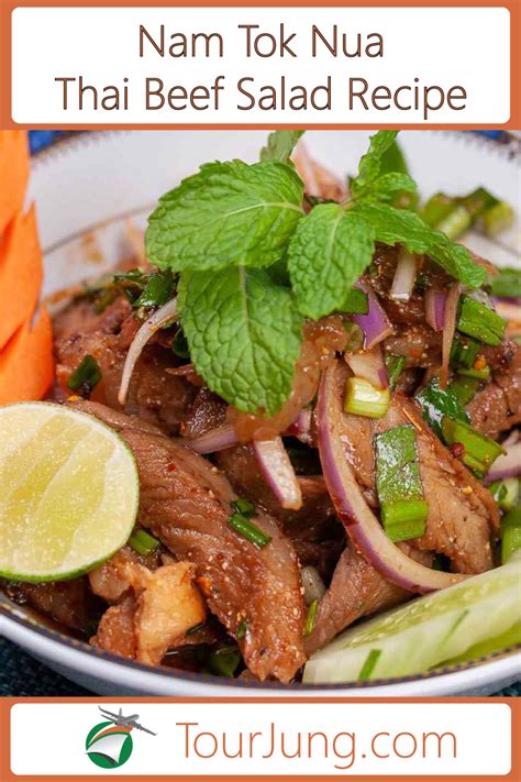 Easy Authentic Thai Beef Salad Recipe Nam Tok Nua