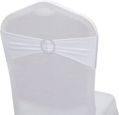 Blanc Lot De Housses De Chaise Sans Housse De Chaise Blanches