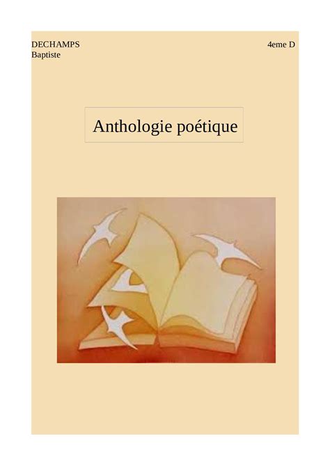 Calaméo Anthologie Poétique