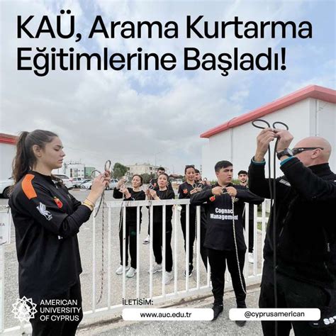 KAÜ Arama Kurtarma Eğitimlerine Başladı Kıbrıs Amerikan Üniversitesi