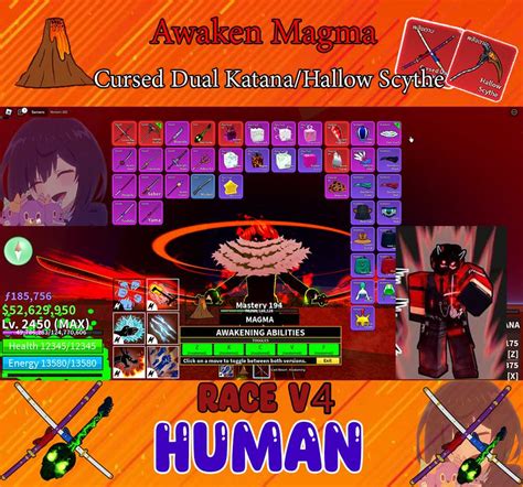 Race V Human V Godhuman Cursed Dual Katana Hallow Scythe