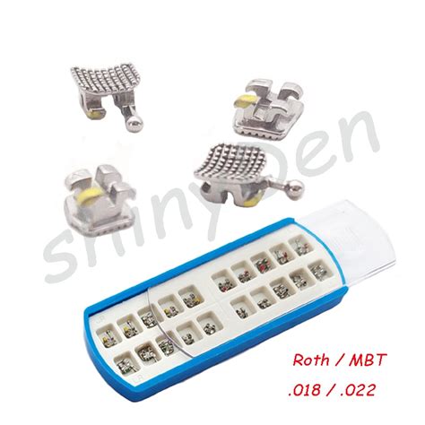 20pcs Set Orthodontic Bracket MIM Metal Bracket Mini Roth MBT 022 With