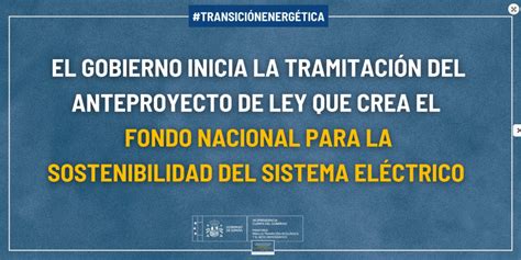 Se inicia la tramitación del anteproyecto de Ley que crea el Fondo