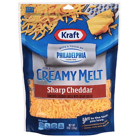 Kraft Shredded Cheese, Sharp Cheddar 8 oz | Cheddar | FairPlay Foods