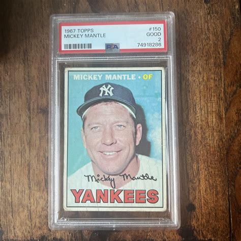 Topps Mickey Mantle Psa Great Centering Ebay